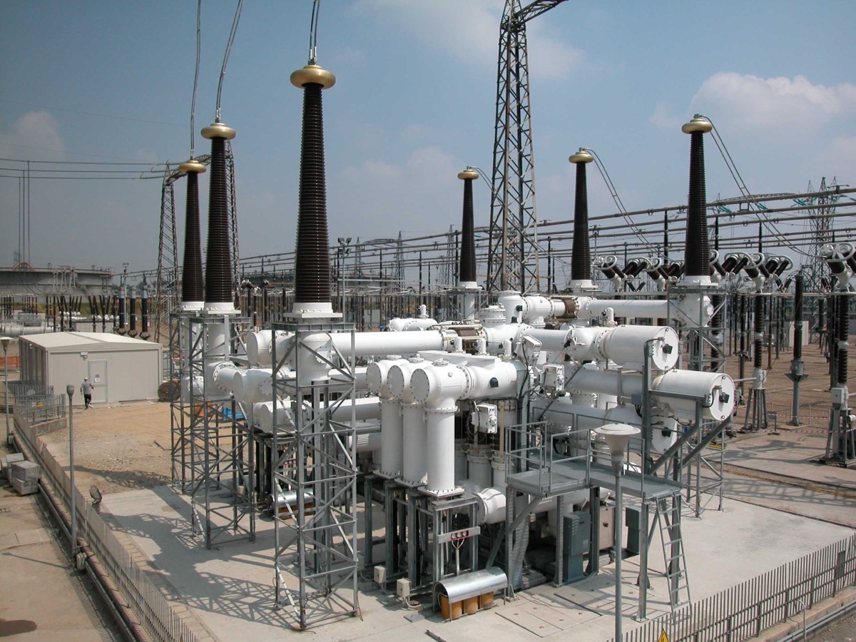 Generic 420kV gas-insulated switchgear (GIS) installation — industry example photo