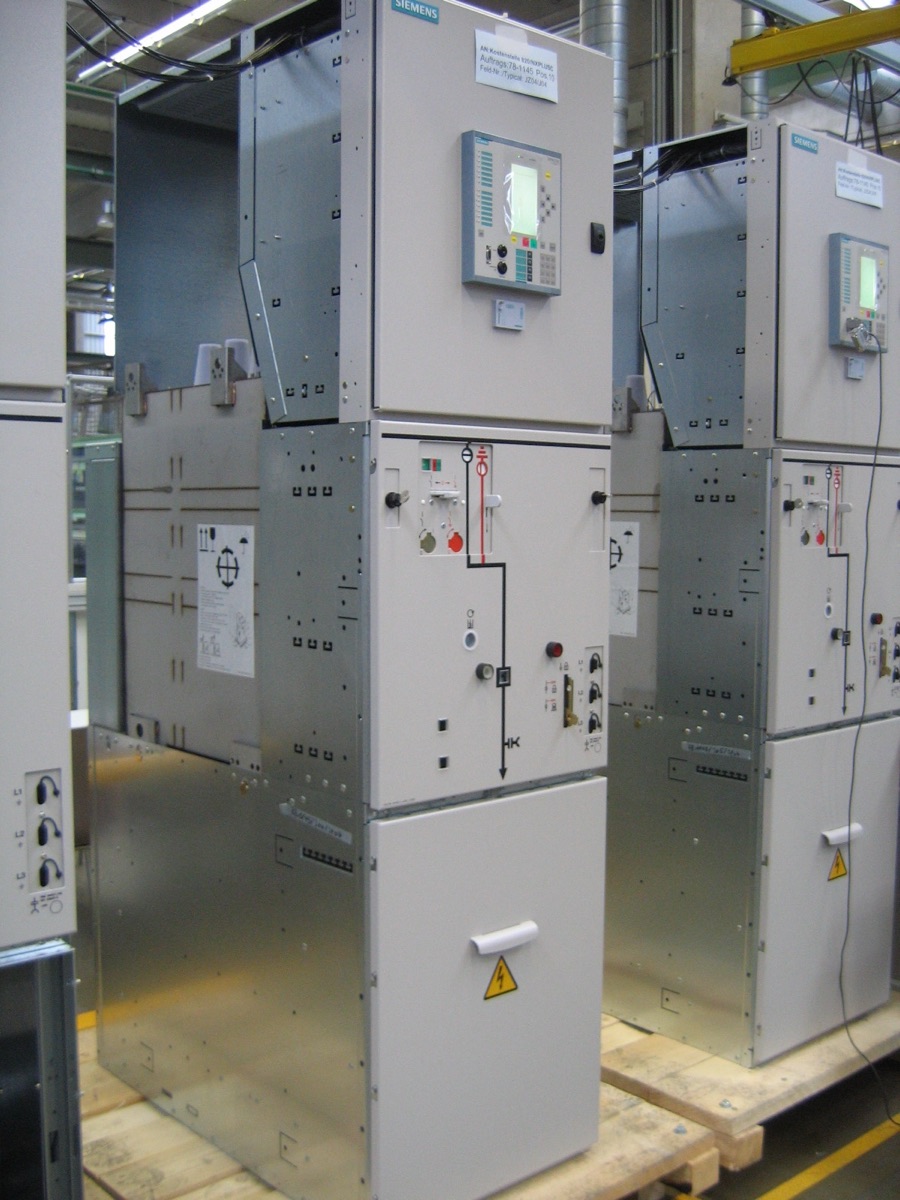 Generic medium-voltage switchgear panel — industry example photo